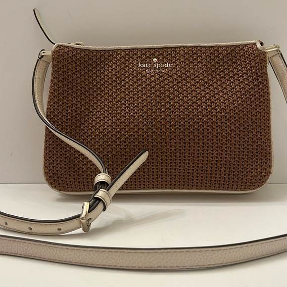 kate spade Handbags - Kate spade Straw Crossbody Bag